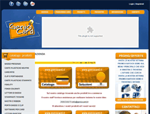 Tablet Screenshot of geniocard.it